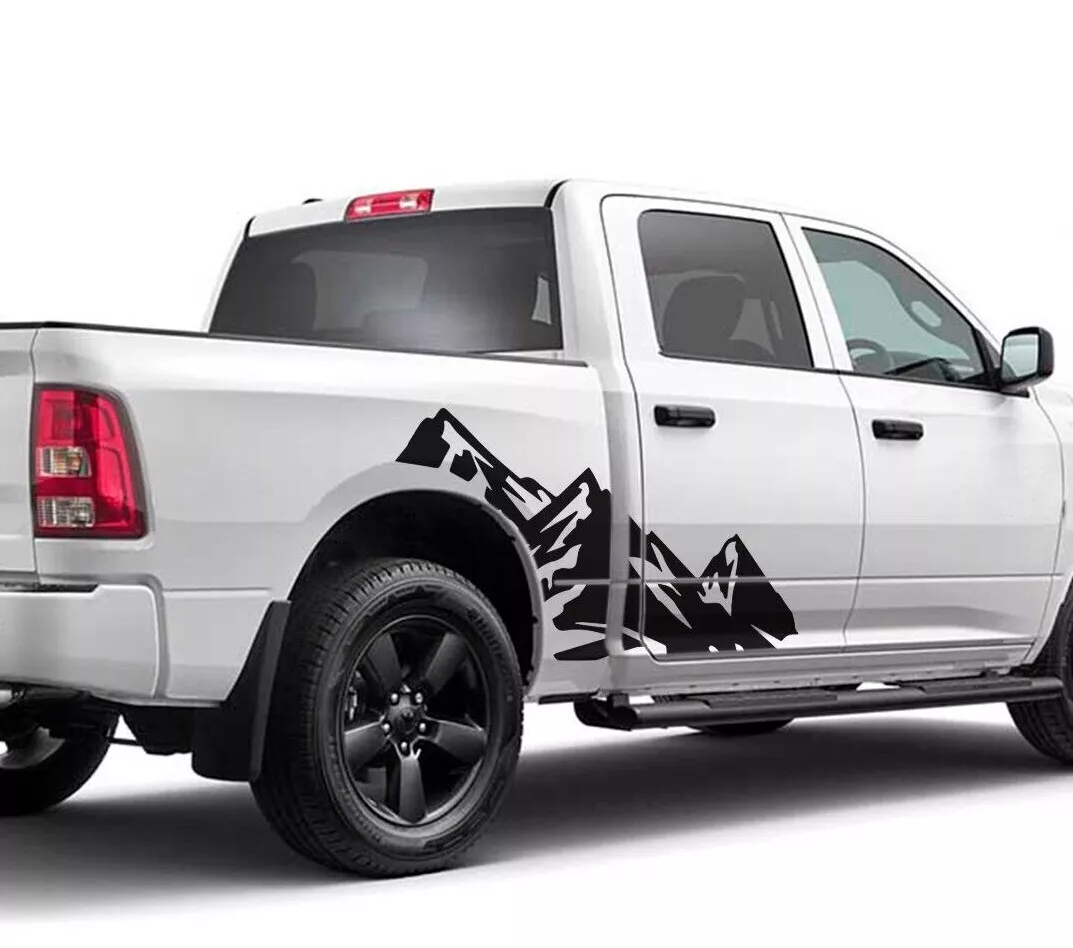 Mountain Sticker for Dodge Ram Crew Cab 1500 Side Design Vinyl Graphics  Decal | eBay