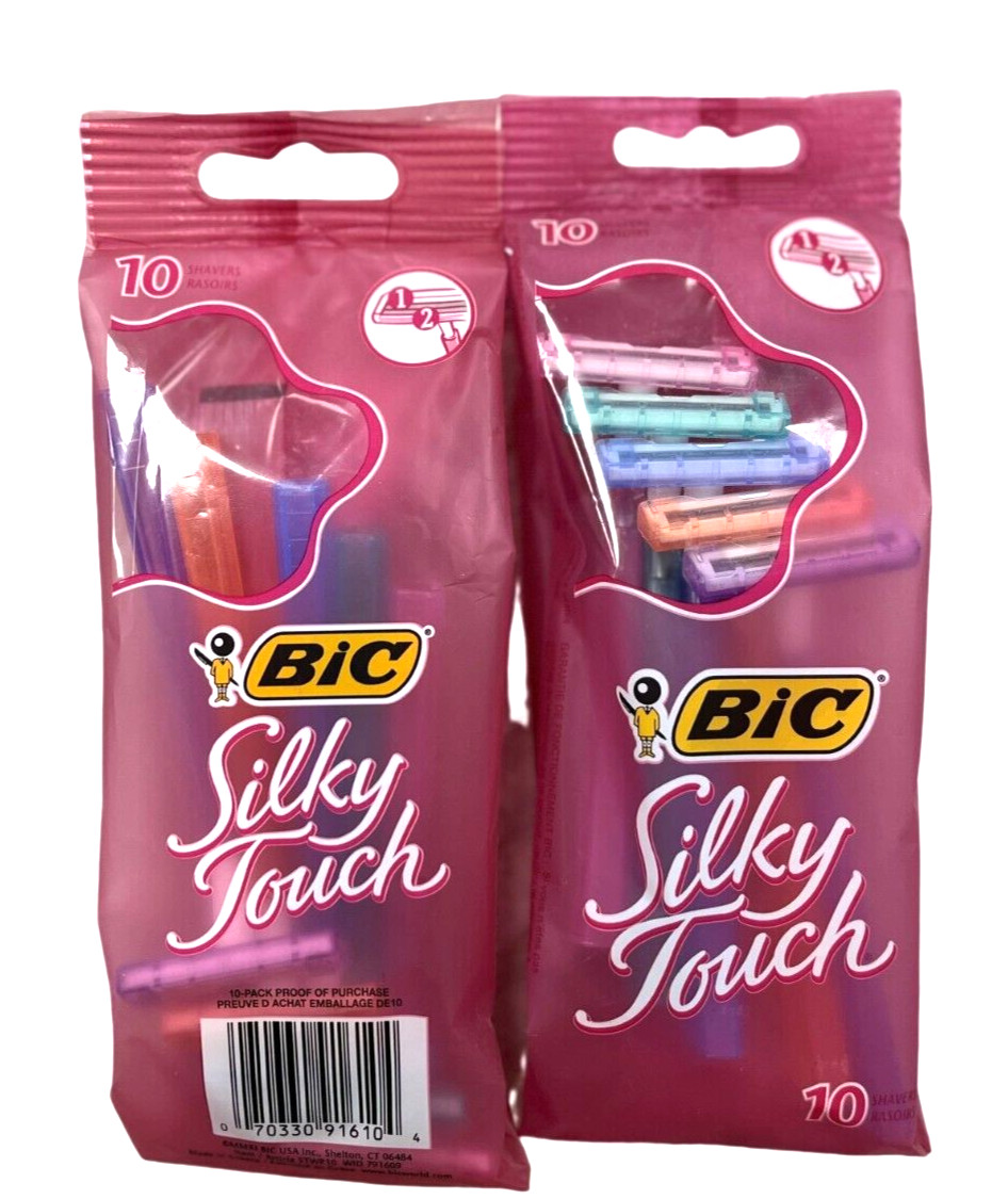 BIC SILKY TOUCH Razors for Women 10ct ( 2 pack ) 20 Razors T