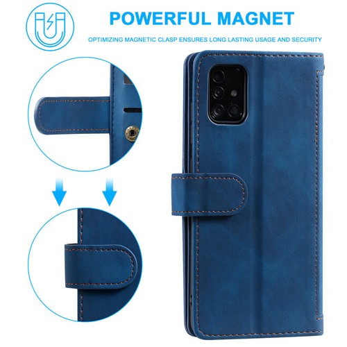 For Samsung A13/A23/A33/A53/A73 Zip Leather Wallet Case Multi Card Flip Cover - Picture 11 of 28