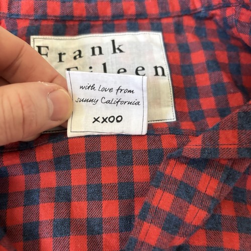 Frank and Eileen “Eileen” shirt Red Blue Check Size XS Button Up Shirt Pocket - Picture 3 of 8