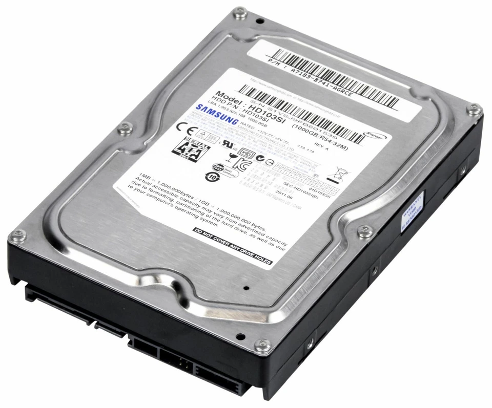 Hard Drive Samsung 1TB Spinpoint F2 HD103SI 32MB 5400RPM SATA II 3.5'' Inch - Image 2 of 3