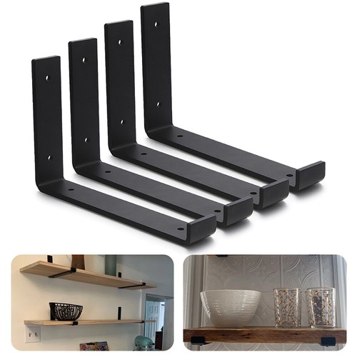 4 soportes de soporte de encimera de acero de alta resistencia soportes de estante de abriga L mecenas - Imagen 3 de 33