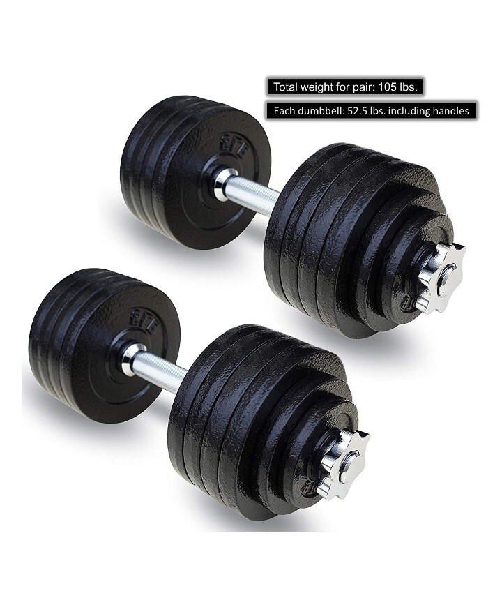 Weider Dumbbell Set And Rack Adjustable Dumbbell Set, Weider