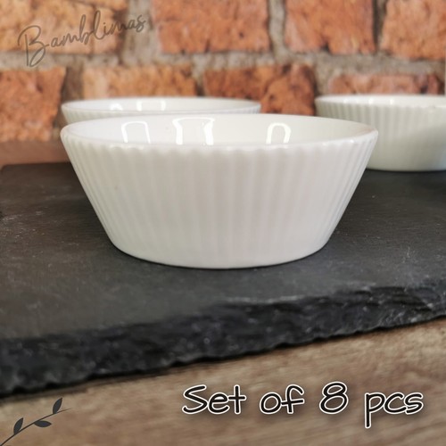 Set 12 pcs, British Airways Ramekins, 6 Porcelain Ramekins + 6 Glass Ramekins - Picture 8 of 12