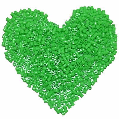 6000 Pcs Green 5mm Fuse Beads Melting Beads for Crafts Hama Bead Kit