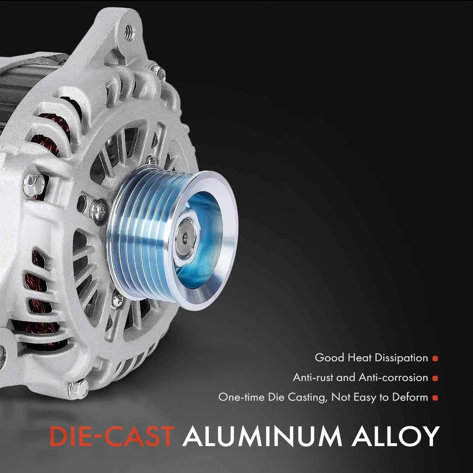 Alternador para INFINITI EX35 2010-2012 EX37 G37 Nissan 370Z 130A 12V CW 7 ranuras Foto 4 de 4