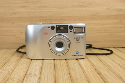 Vintage Konica Minolta Zoom 60 Date Point and Shoot 35mm Film
