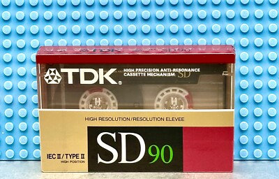TDK  SD   90  TYPE II    1988    BLANK CASSETTE TAPE (1) (SEALED)