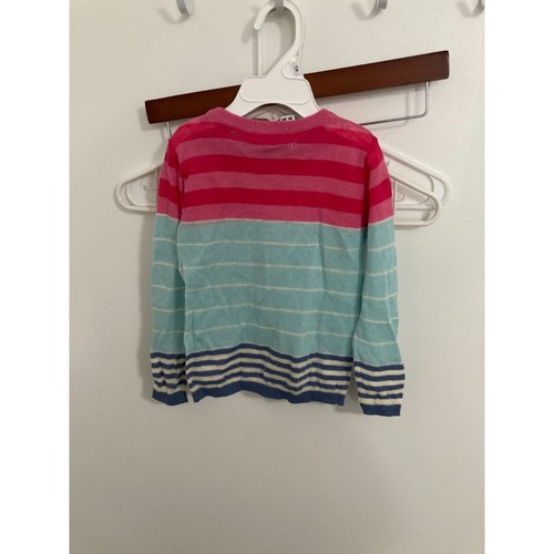 AQUA Girls Multi Stripe Sweater, Multicolor, Size 4 - Picture 2 of 2