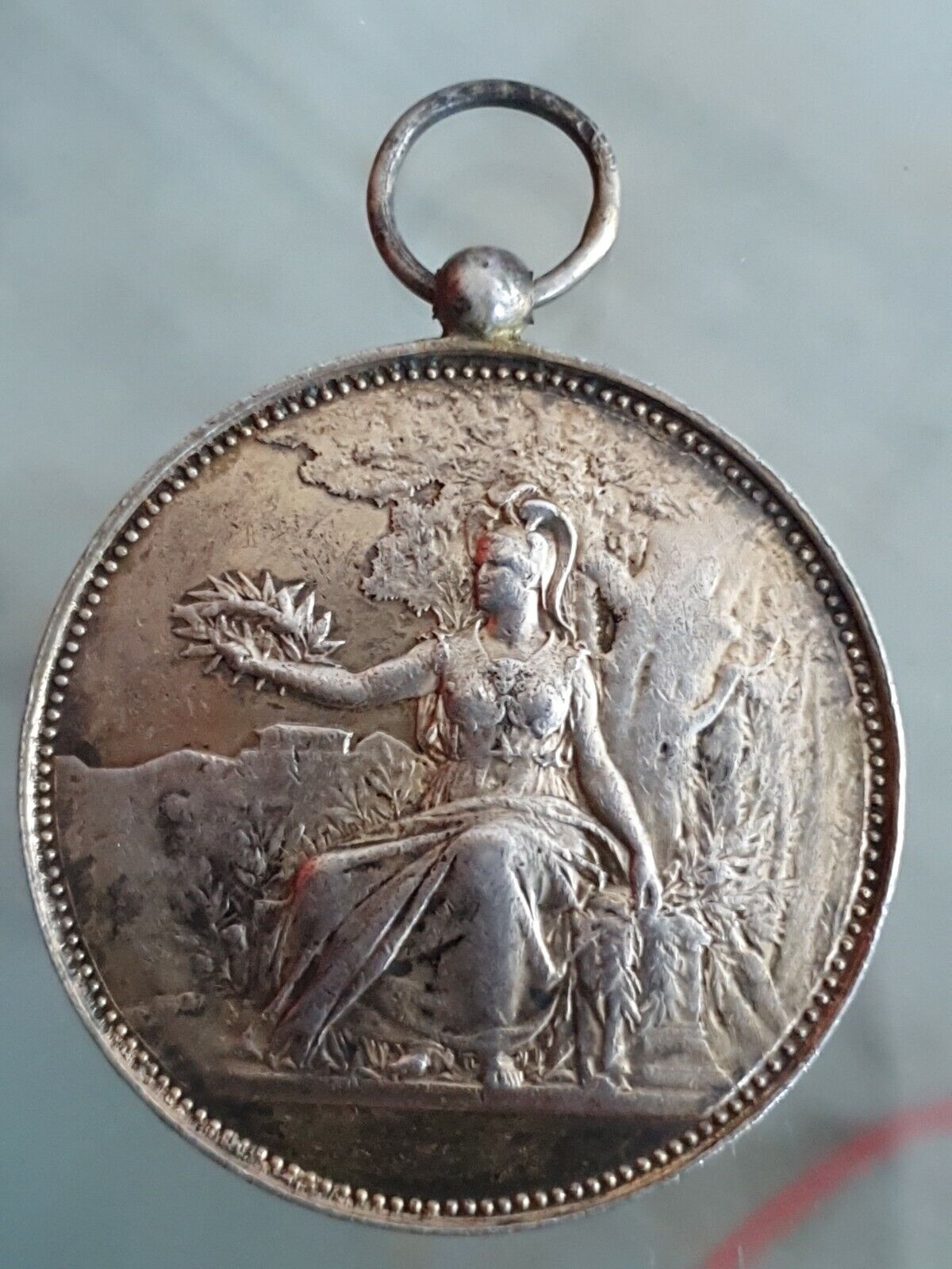 Médaille 1893 SAPEURS POMPIERS Concours Manoeuvre de Pompes HOUDAN S&O ORIGINAL