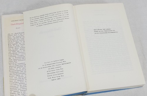 Theiss-Rhapsodie (Theiß- Rhapsodie) By Adelbert Muhr, German Hardcover DJ - Picture 7 of 13