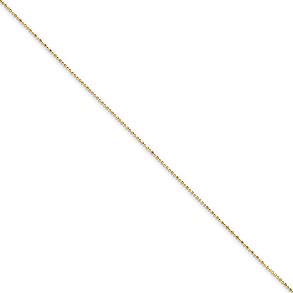 Цепочка-долото унисекс золотистого цвета с родиевым покрытием поверх латунного шарика диаметром 150 мм 4990₽