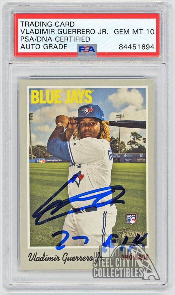 その他 Guerrero jr. rc auto topps psa9 Graded 2019 Topps Vladimir Guerrero Jr #NNO Missing No
