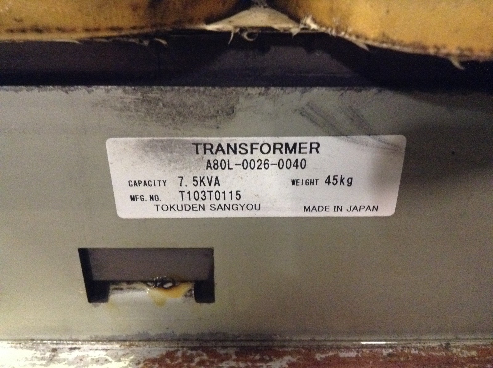 Alimentation Fanuc A80L-0022-0007#B - 2.5kva - Occasion Fonctionnelle - Livraison Rapide