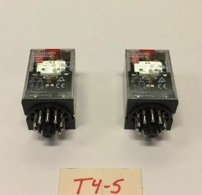 New! Omron MKS3PI-5 Plug-In Relay (Qty 2) *Fast Shipping* Warranty!