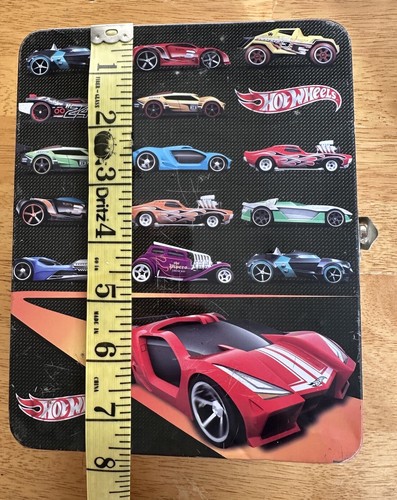 Classic Hot Wheels Tin Carrying Case Handle Holds 18 Cars Collectible lot 15 Car - Picture 16 of 17