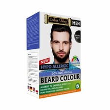 INDUS VALLEY 100 Botanical Hypo Allergic Aqua Beard Black Colour 100g