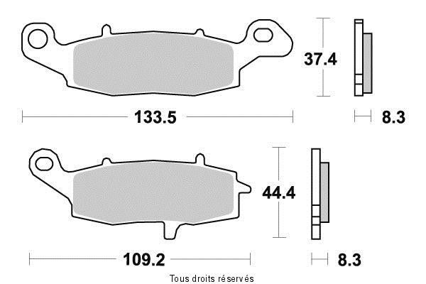 Plaquettes frein avant pour Suzuki GSF 600 pour rénovation et entretien