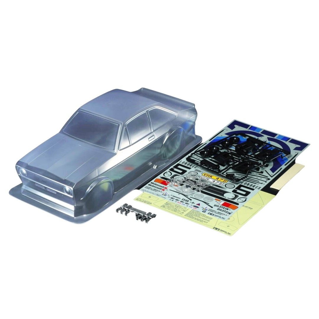 Tamiya RC Body Set Ford Escort Mk.II Rally Polycarbonate Clear 239mm 51658