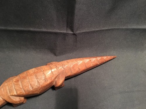 Wood Crafted Crocodile Decor / Message Holder (WC18-09) - Picture 3 of 12