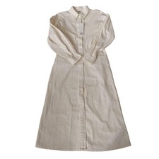 Uniqlo U Long Shirt Dress L New with Tag Slim Fit Casual