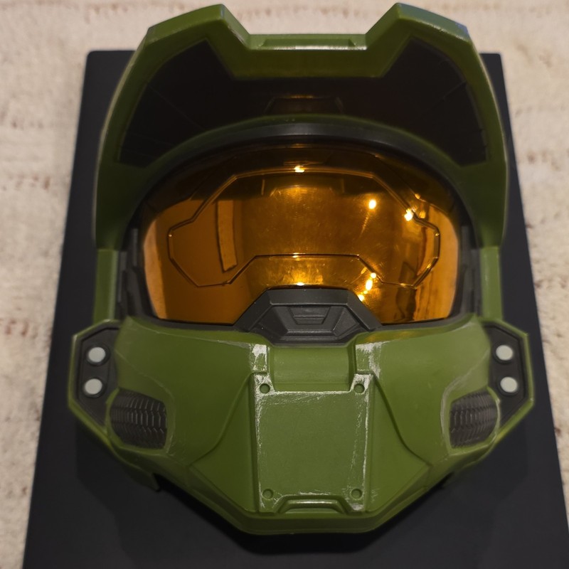 Halo Master Chief Costume Mask Half Mask Adjustable Strap Xbox Cosplay Halloween