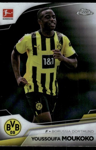 2023 Topps Chrome Bundesliga Youssoufa Moukoko Borussia Dortmund
