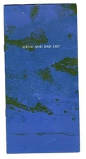 Qantas Los Angeles to Sydney Menu & Bar List 1995 Australia Airline 