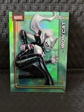 2026 Topps Chrome Marvel Comics #127 Iron Cat AQUA REFRACTOR /199