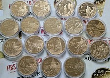 Jersey & Guernsey WWI Centenary Gold-plated 50p Coins - CHOOSE YOUR COIN