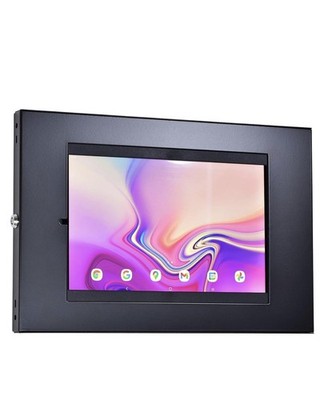 Anti Diebstahl iPad Tablet Wandhalterung Ständer Sicher Halter Kiosk POS Zähler Schwarz