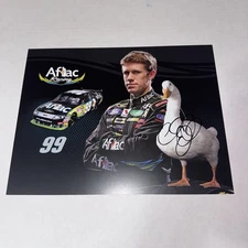Carl Edwards AFLAC #99 2010 NASCAR SPRINT CUP SERIES HOFer signed 8x10 photo