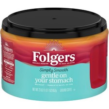 Folgers Simply Smooth Mild Roast Ground Coffee 23 oz Canister