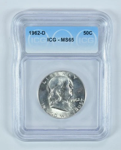 1962-D Franklin Half Dollar MS65 ICG *2367