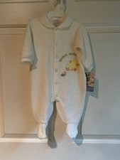 VTG Carter's Baby infant sleeper sz M 3-6 month terry Duckie Quack Footie PJ New