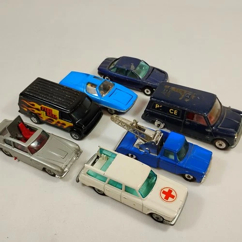 Vintage Corgi Juniors Diecast Car Lot 7 Parts Repair Ford Studebaker Chevrolet