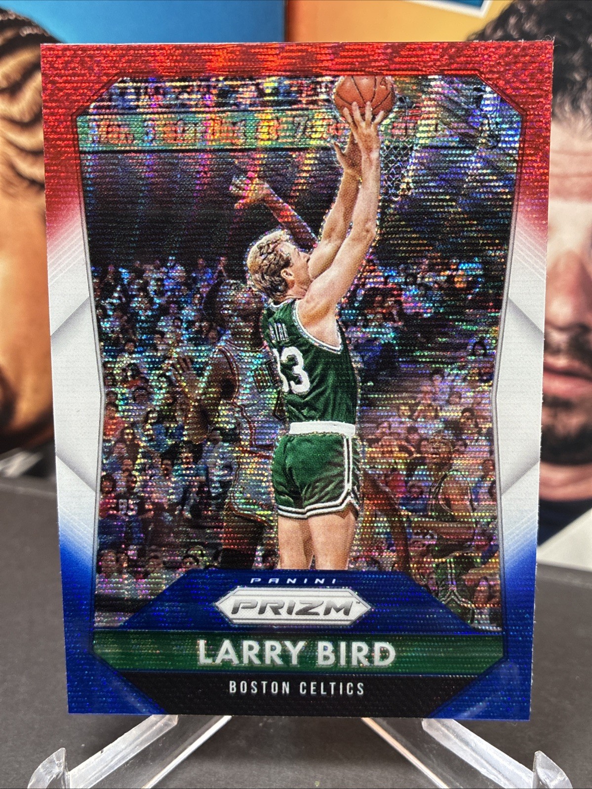 2015-16 Panini Prizm - Larry Bird #261 Red White Blue Prizm - HOF Celtics
