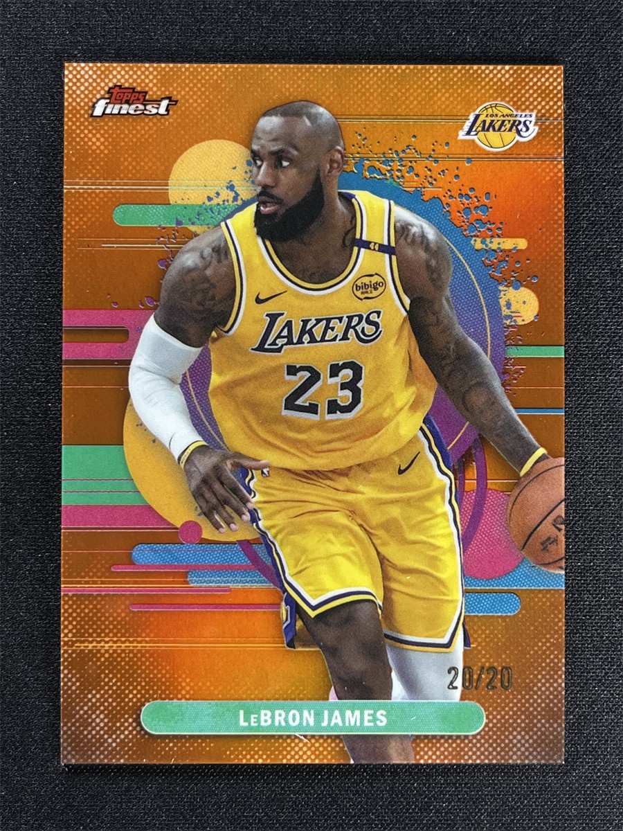 20/20 ≈1/1 ! 2025-26 Topps Finest LeBron James #165 Uncommon Orange Refractor