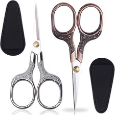 Small Scissors for Hair Cutting, Beard, Eyebrow, Nose, Facial Hair,