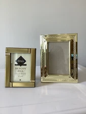 Lot Of 2 Brass Photo Frames 