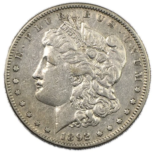 1892-P Morgan Silver Dollar Philadelphia Extremely Fine XF+