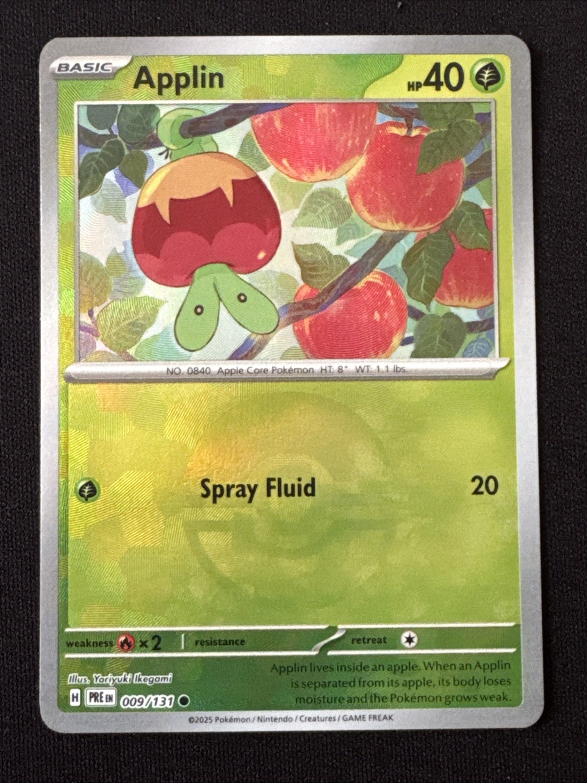 Applin 9/131 Poke Ball Prismatic Evolutions PRE -Near Mint- Pokemon TCG