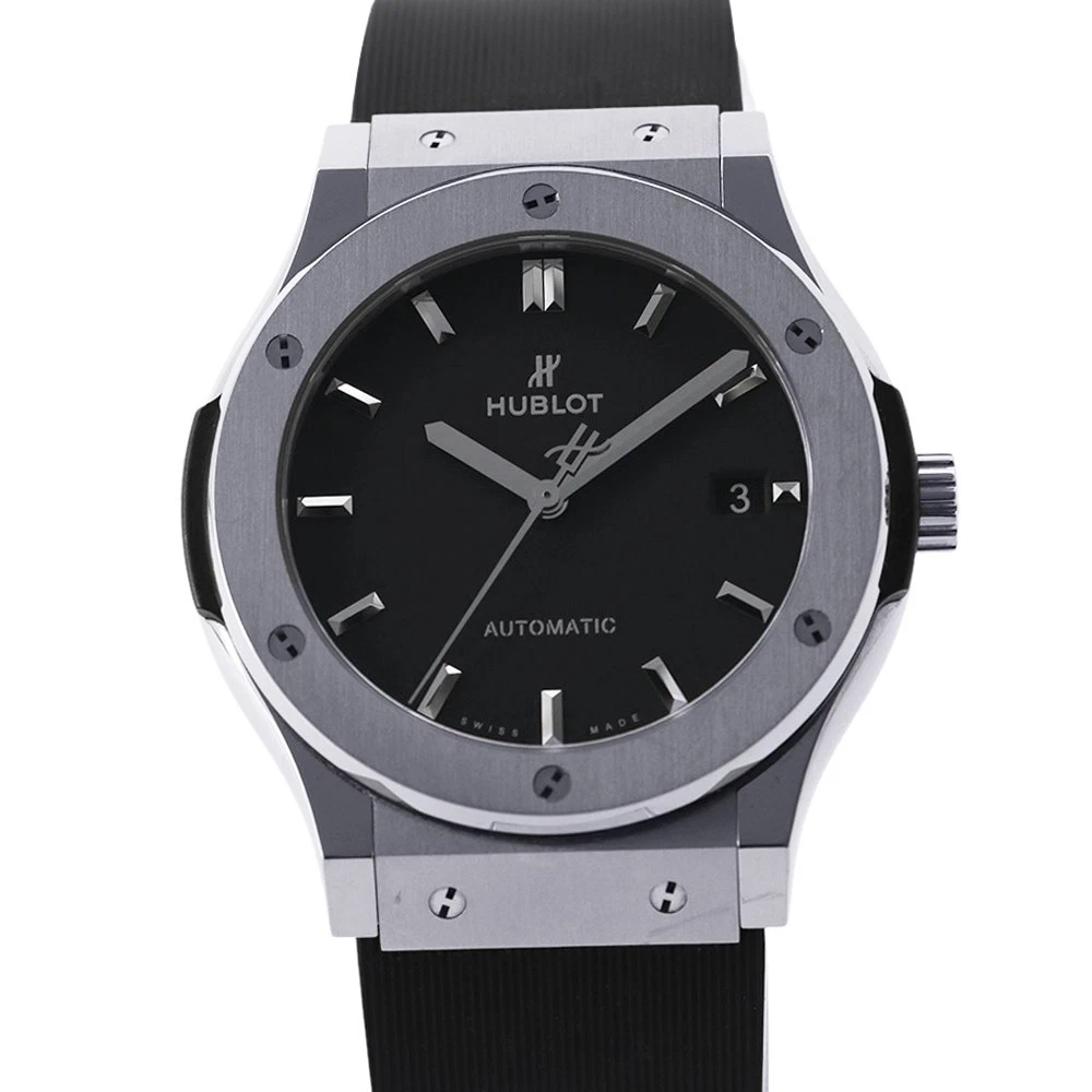 Hublot — HUBLOT Classic fusion 45mm TI/Rubber Black Dial 511.NX.1171.RX