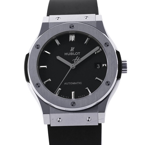 HUBLOT Classic fusion 45mm TI/Rubber Black Dial 511.NX.1171.RX