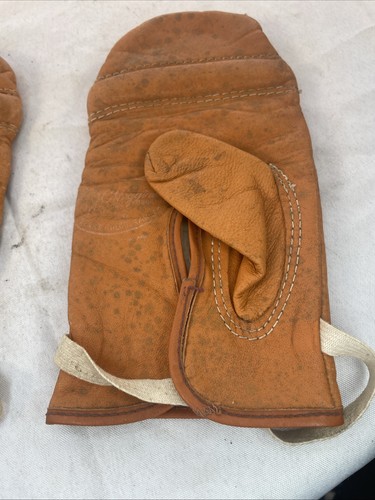 Guanti vintage in pelle J C Higgins Sears Roebuck, modello 1417 - Foto 8 di 9