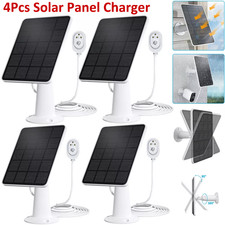 4Pcs Magnetic Solar Panel Charger for Arlo Ultra/Ultra2/Pro 3/Pro 4 Camera 4W 5V