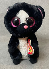 Ty Beanie Boos Flora the Skunk w/ Pink Sparkle Eyes - All Tags