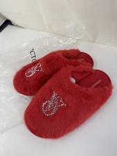 Brand new victoria secret slippers red faux size-small original and authentic