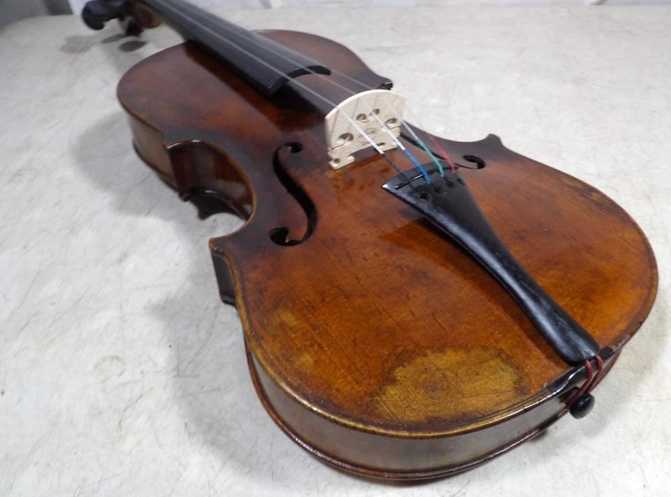 Antique Stradivarius Copy Violin Bruno Germany W/Case 4/4 Stradiuarius 1900s - Image 3 of 4