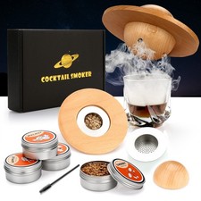 Kit per affumicatore per cocktail, set per fumatori con 4 trucioli di legno, reg